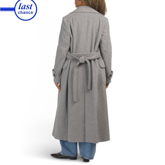 ICONS BY CINZIA ROCCA  Italy Virgin Wool And Cashmere Blend Long Coat - Picture 2 of 2